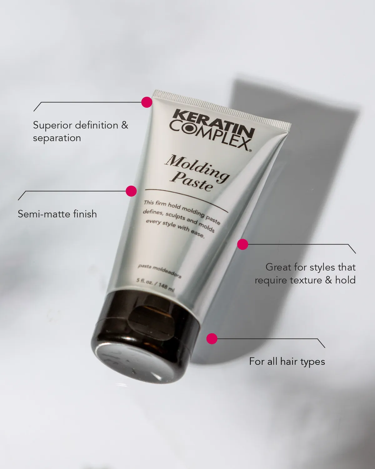 Keratin Complex Molding Paste 5 fl oz Firm Hold Semi-Matte