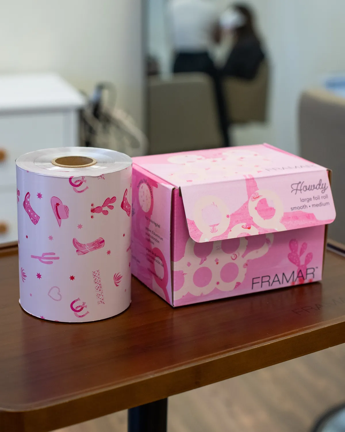 Framar Howdy Large Smooth Roll Hair Foil 1600ft Pink