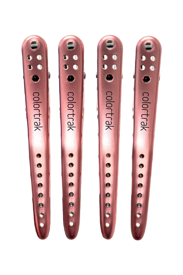 Colortrak Rose Gold Sectioning Clips Non-Slip Hold