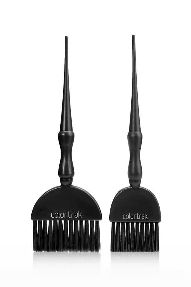 Colortrak Obsidian King & Queen Wands Brush Set Feather