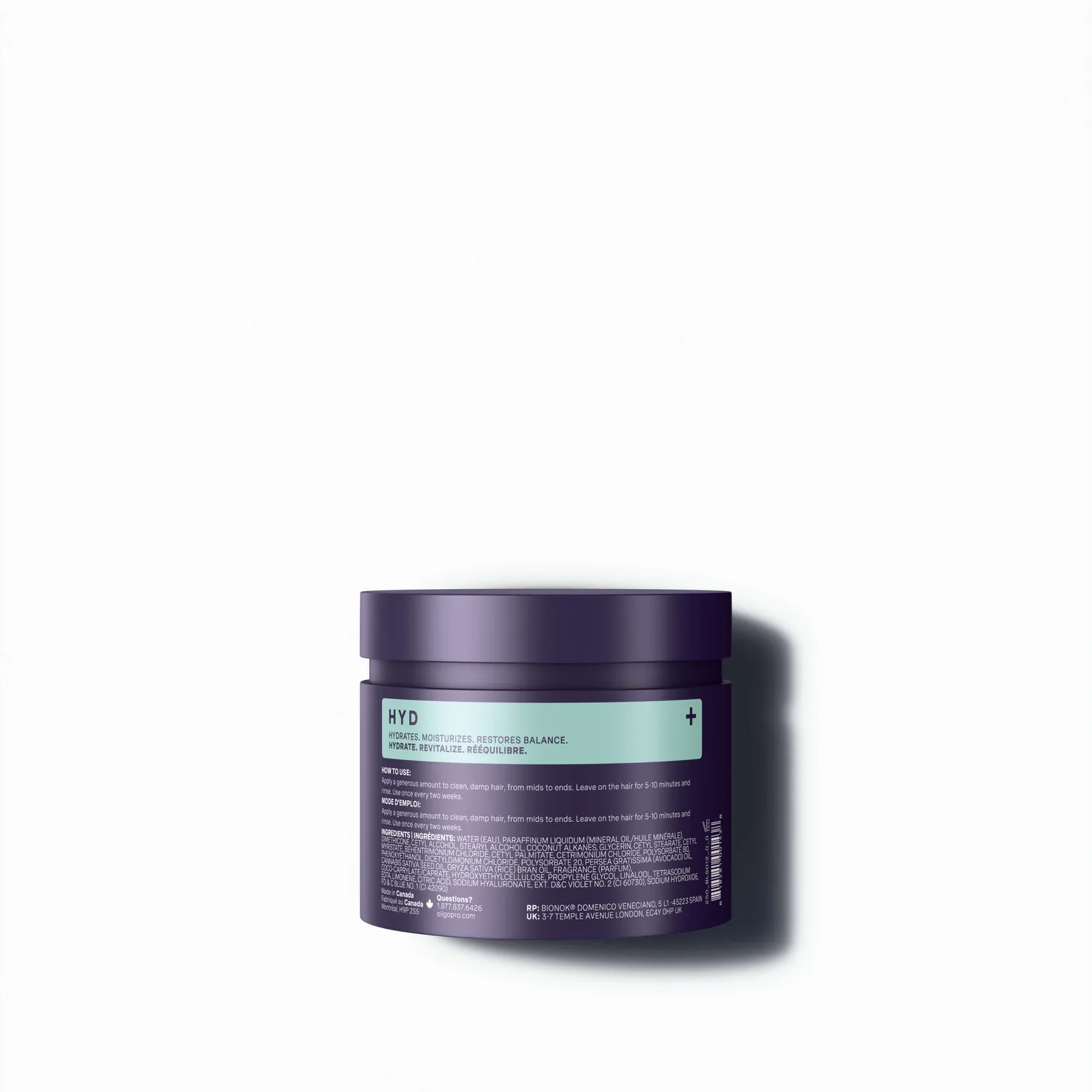 Oligo Professionnel Blacklight [HYD] Hydrating Hair Mask
