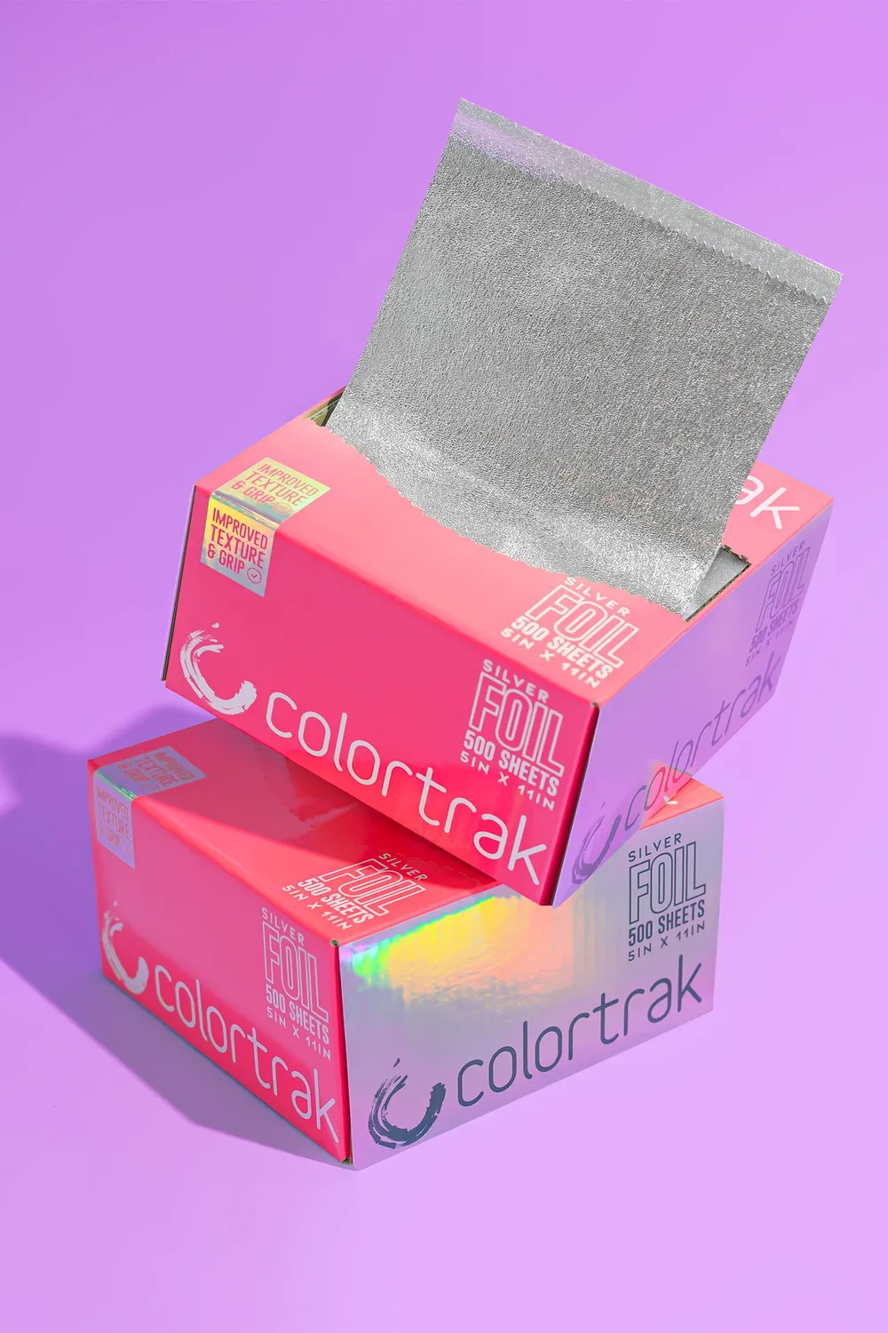 Colortrak Silver Hair Foil Bundle Embossed Texture
