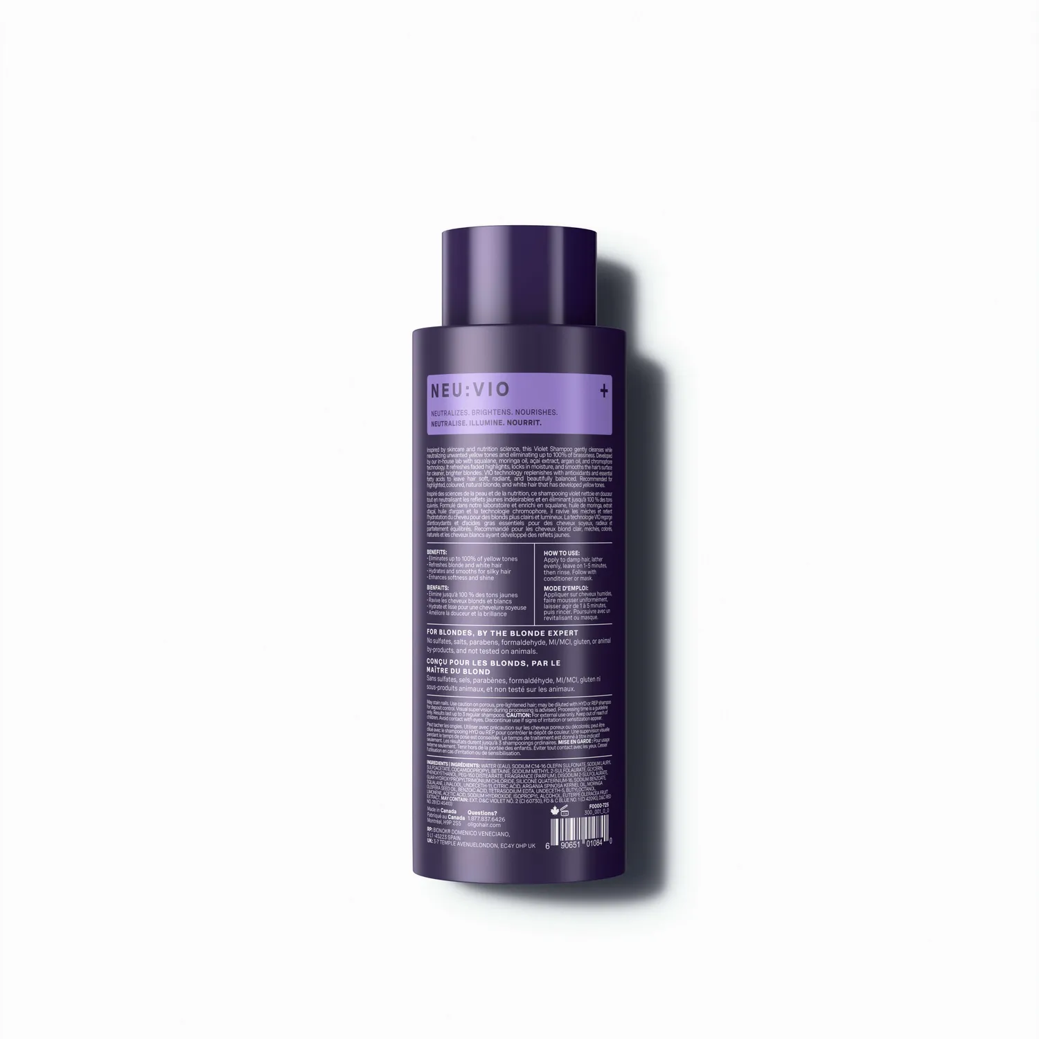 Oligo Blacklight [NEU VIO] Violet Shampoo Blonde Toning