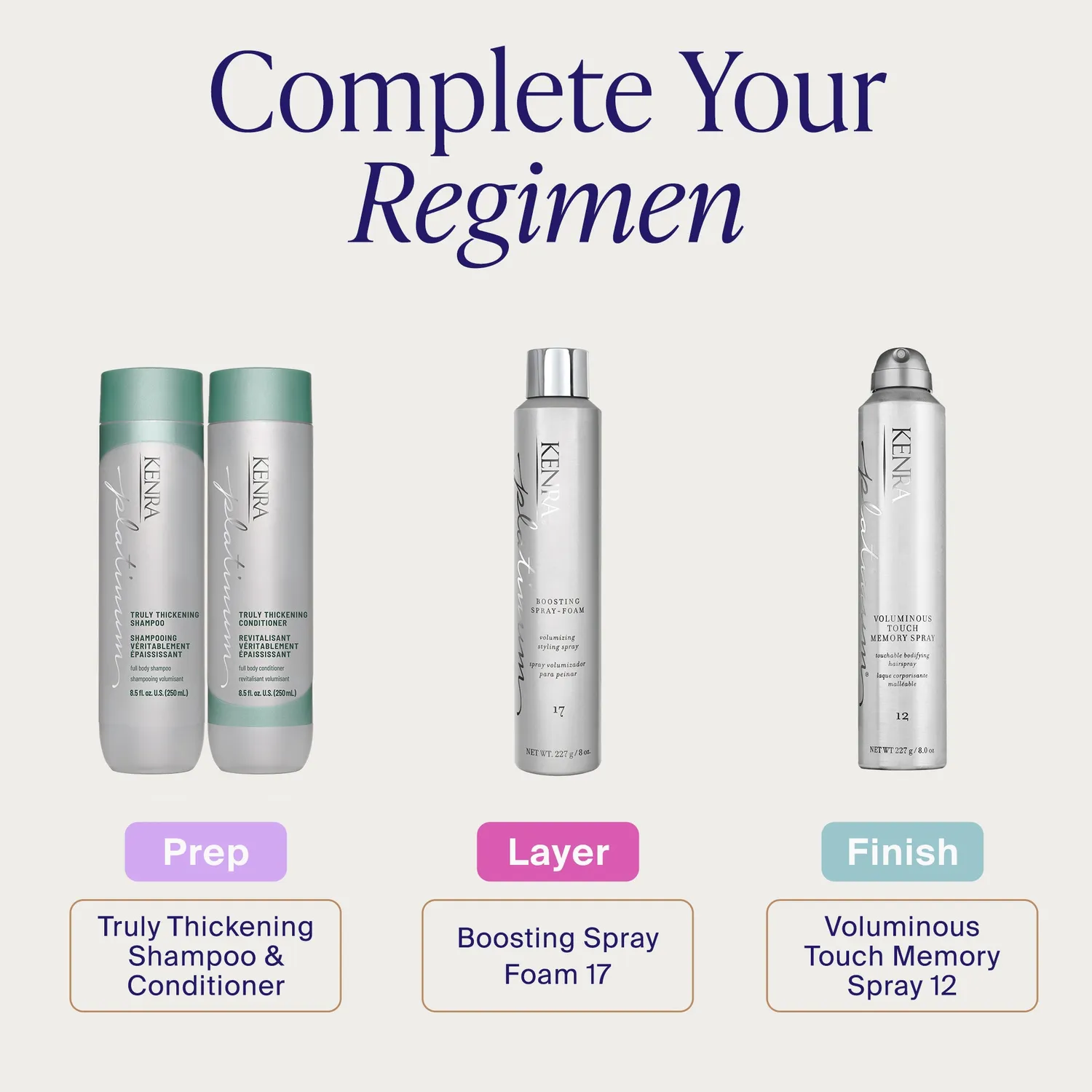 Kenra Platinum Voluminous Touch Memory Spray 12 Hairspray Medium Hold