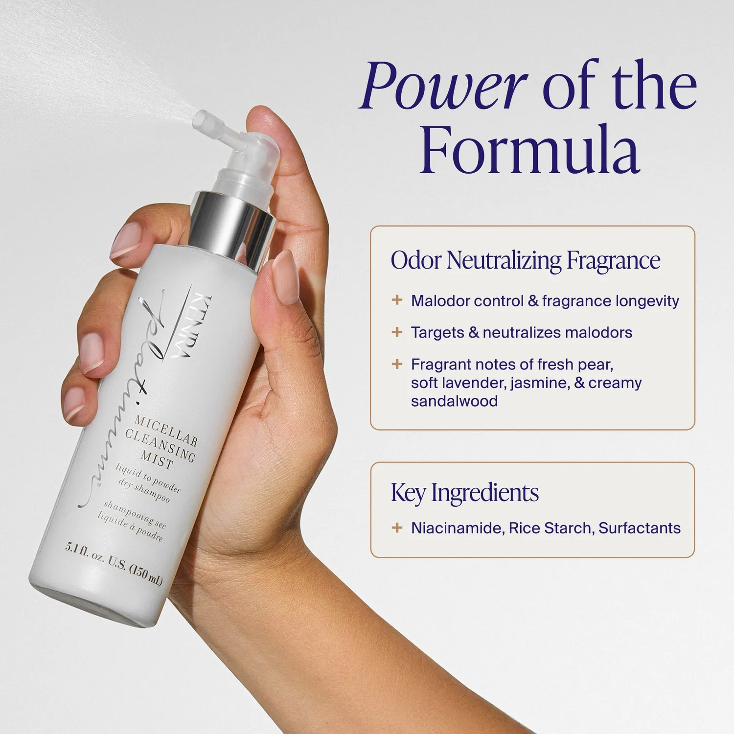 Kenra Platinum Micellar Cleansing Mist Dry Shampoo 5.1 oz