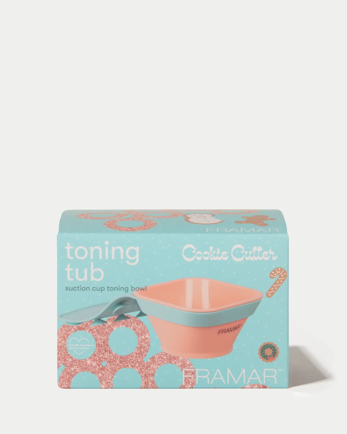 Framar Cookie Cutter Toning Tub Tint Bowl Set Teal Coral