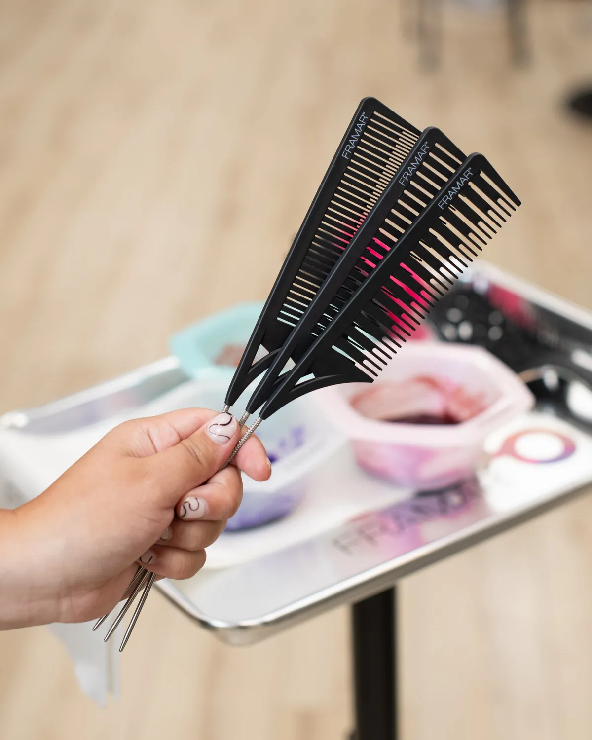 Framar Dreamweaver Combs Hair Highlighting Combs 3pc