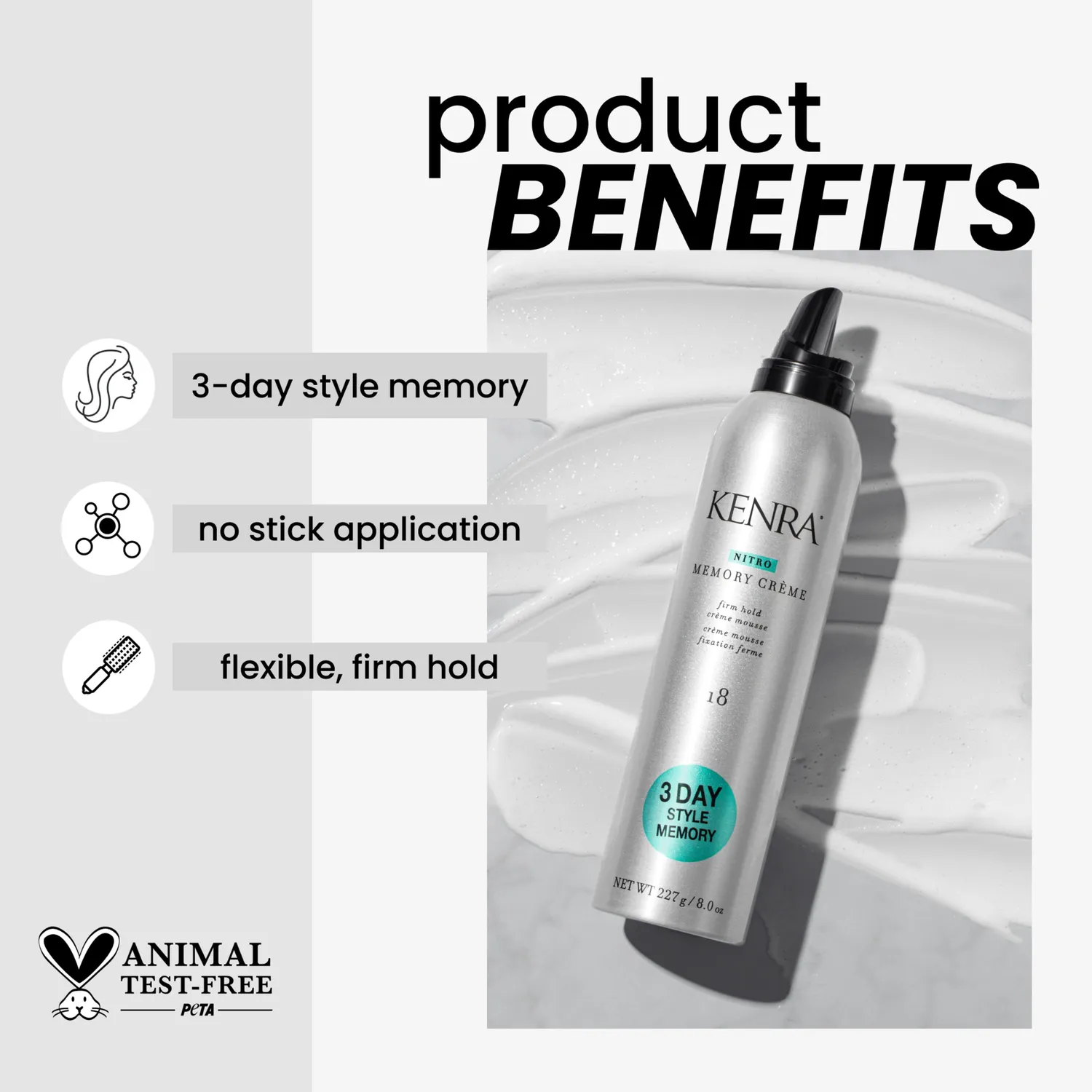 Kenra Professional Nitro Memory Creme 18 8 oz Medium Hold