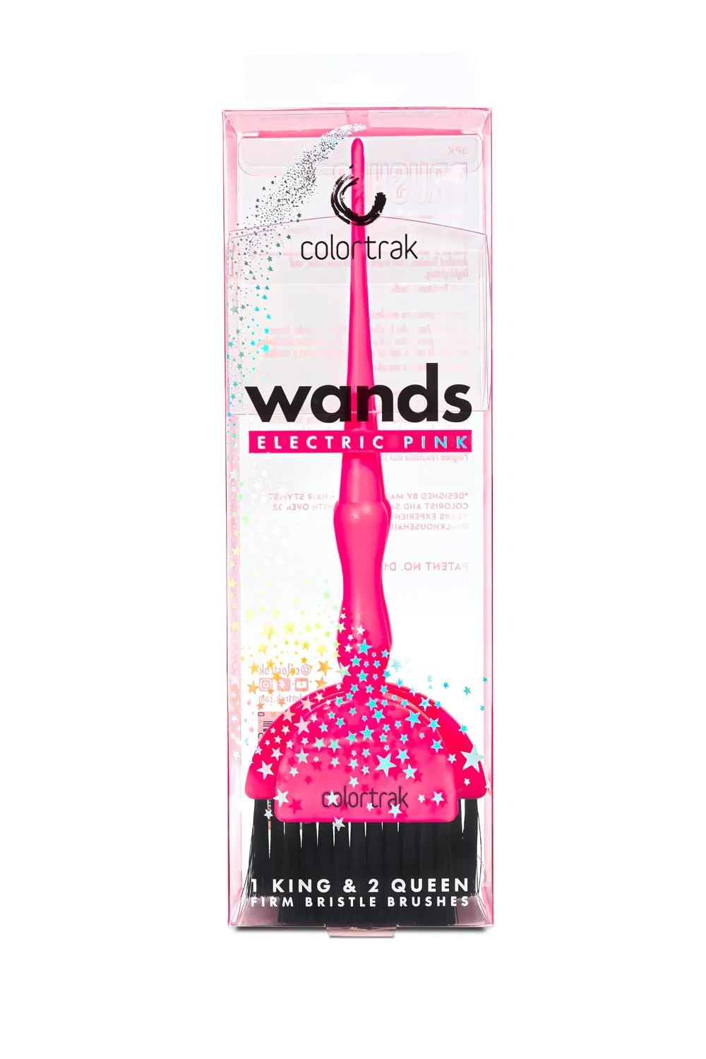 Colortrak Electric Pink Wands Color Brush Set Firm Bristle