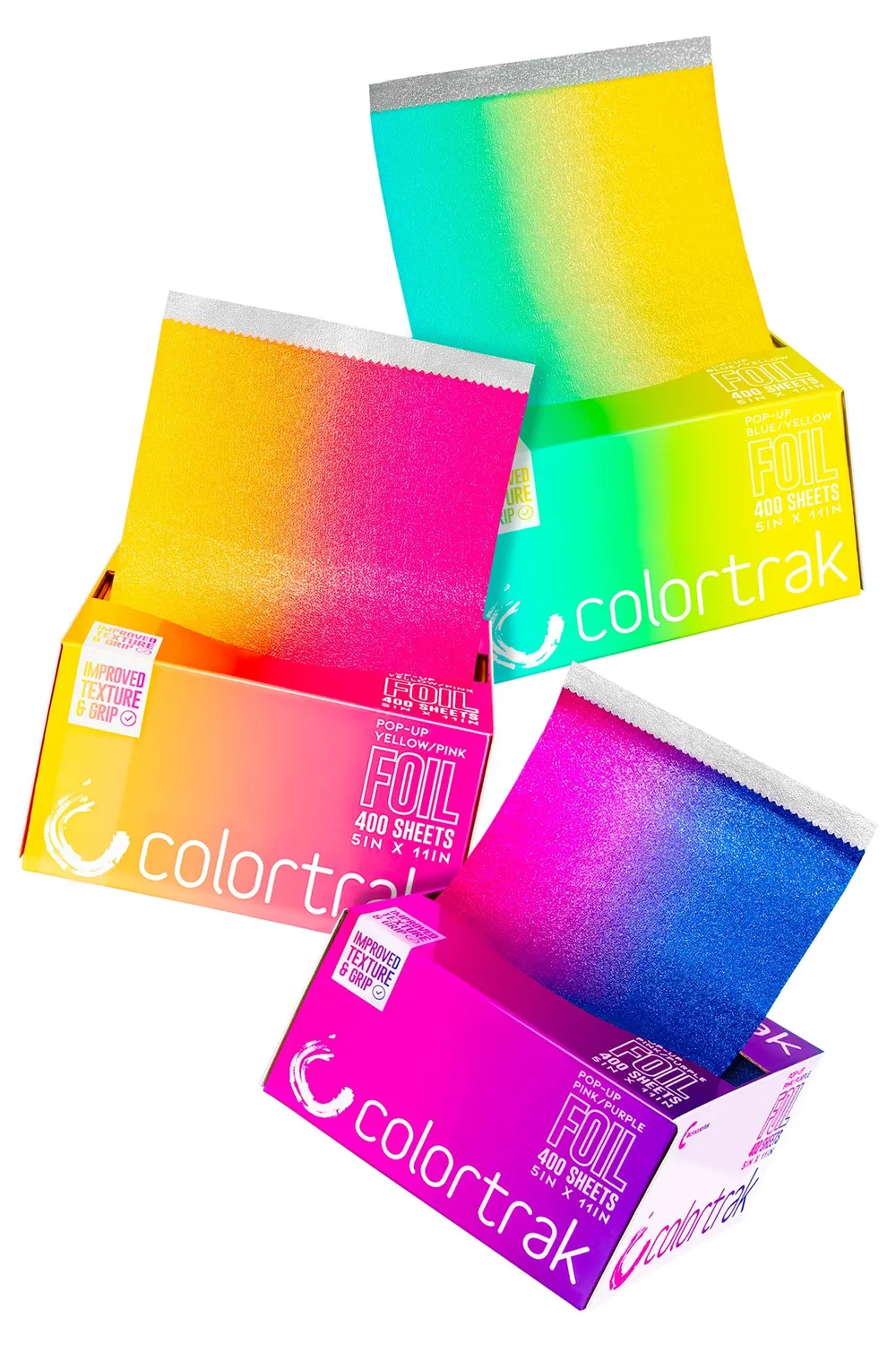 Colortrak Gradient Bundle Pop-Up Hair Foils 400 Count