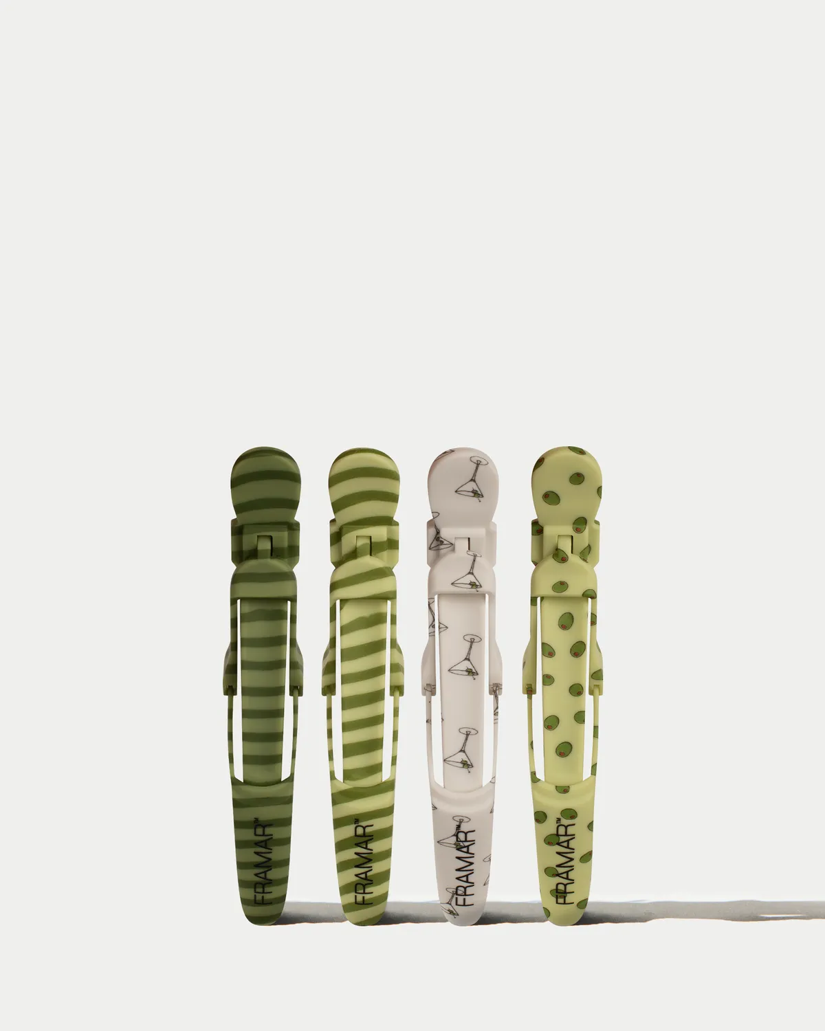 Framar Gator Grips Rubberized Hair Clips 4 Pack
