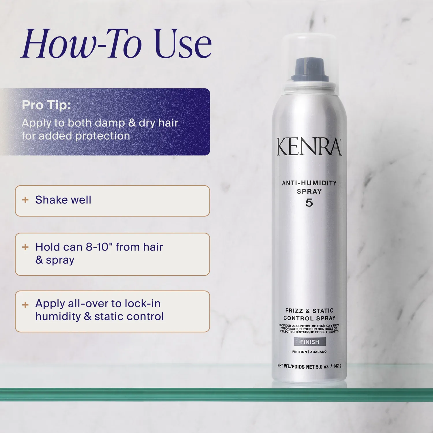 Kenra Professional Anti-Humidity Spray 5 Hair Spray Frizz Control