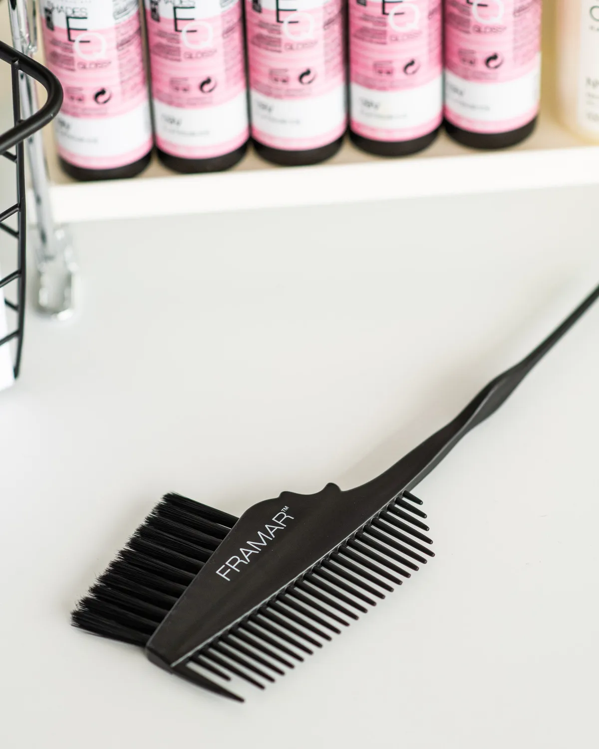 Framar The Emperor Color Brush Black Dual-Sided