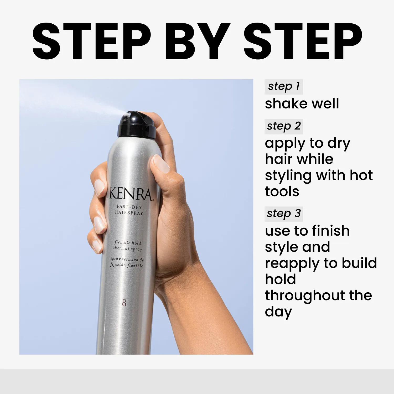 Kenra Professional Fast-Dry Hairspray 8 Spray 8 oz